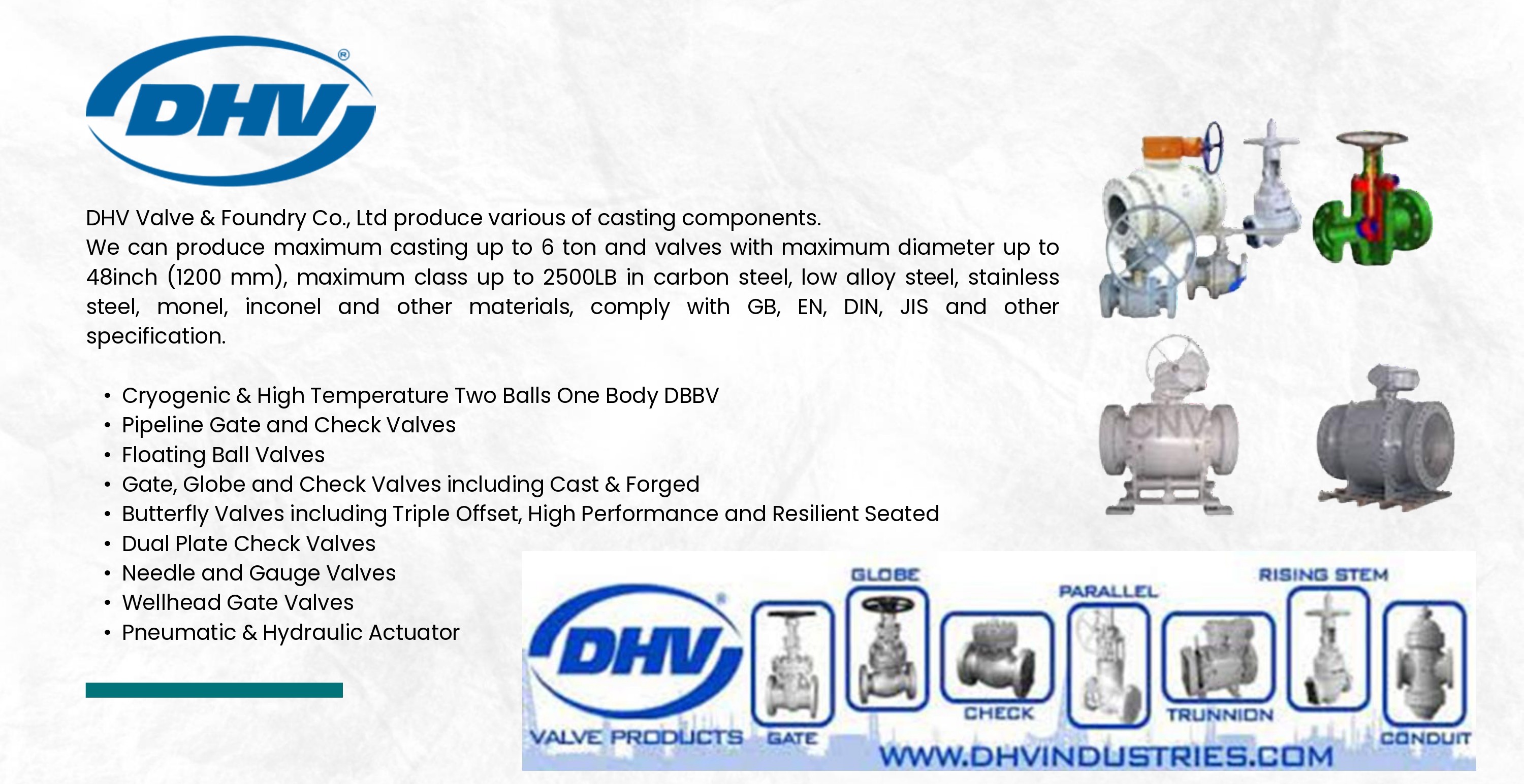 DHV Industrial Valves & Actuators